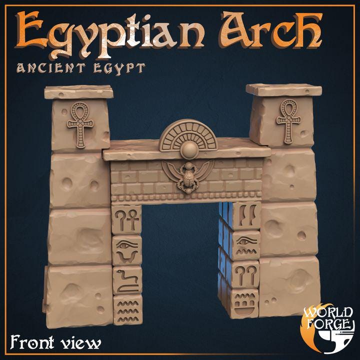 Stone Arch - Ancient Egypt - 32mm Scale - Unpainted Miniature