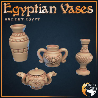 Vases - Ancient Egypt - 32mm Scale - Unpainted Miniature