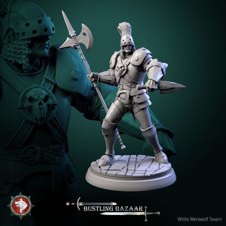 Market Guards, Bustling Bazaar - Unpainted Miniature