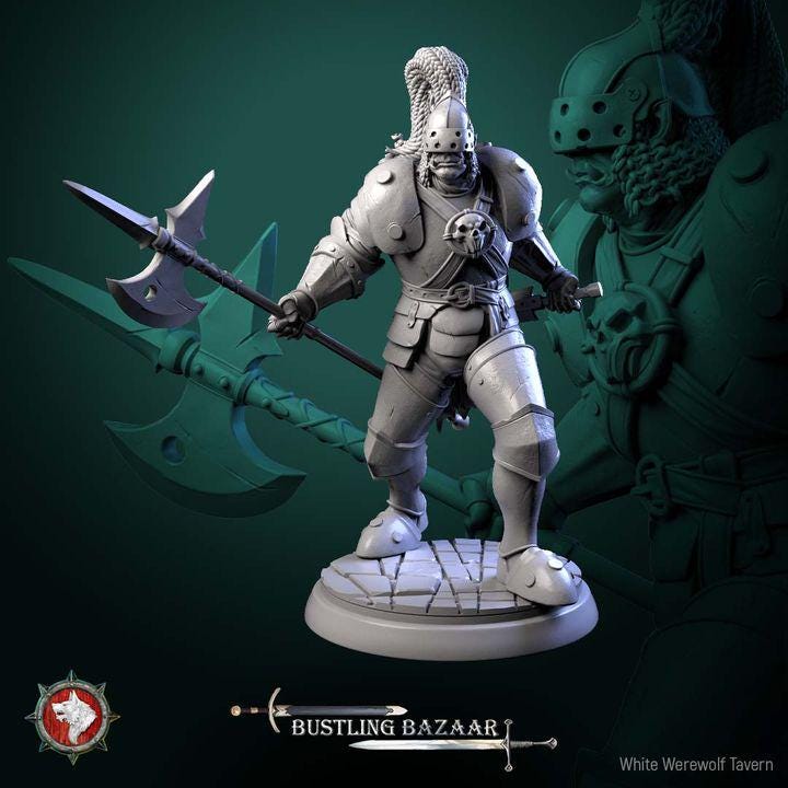 Market Guards, Bustling Bazaar - Unpainted Miniature