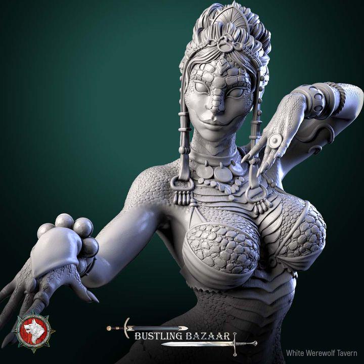 Scaled Dancers - Bustling Bazaar- Unpainted Miniature