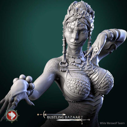 Scaled Dancers - Bustling Bazaar- Unpainted Miniature