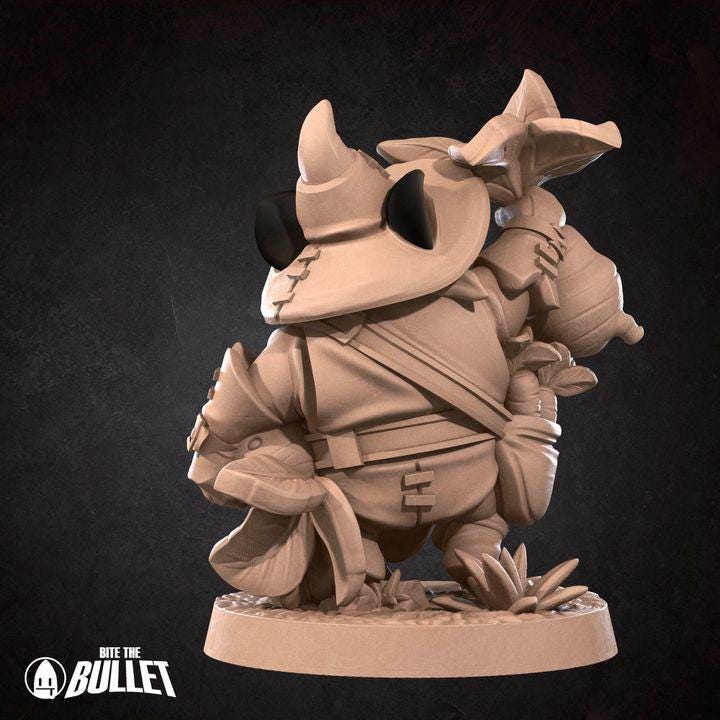 Mousefolk Farmer - Forest Village Set - Unpainted Miniature