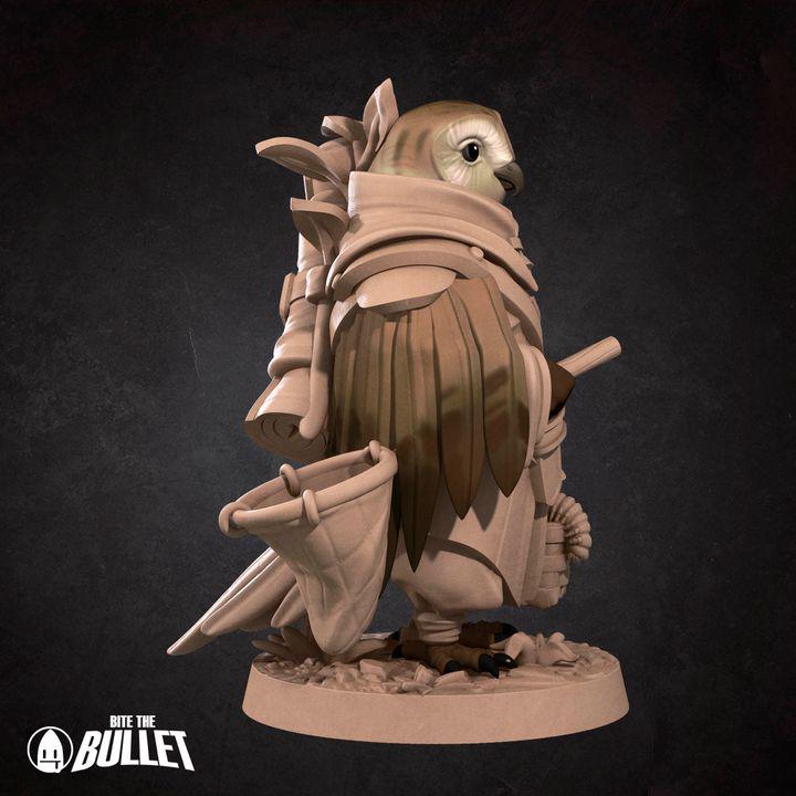 Owlfolk Gatherer - Forest Village Set - Unpainted Miniature