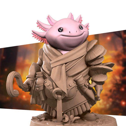 Axolotl Shepherd - Forest Village Set - Unpainted Miniature