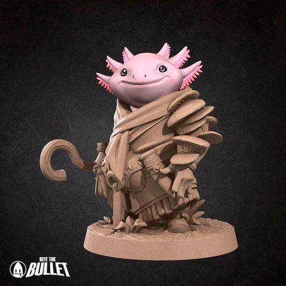 Axolotl Shepherd - Forest Village Set - Unpainted Miniature