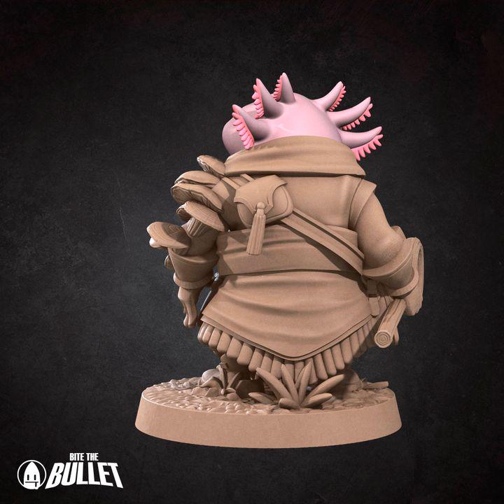 Axolotl Shepherd - Forest Village Set - Unpainted Miniature