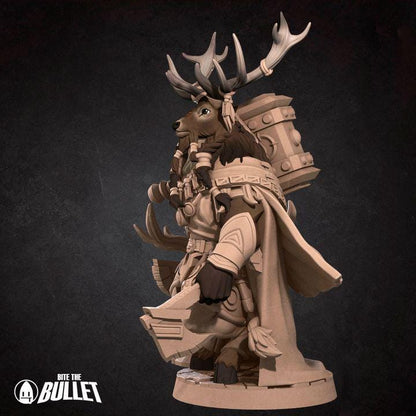 Deerfolk Shaman - Forest Village Set - Unpainted Miniature