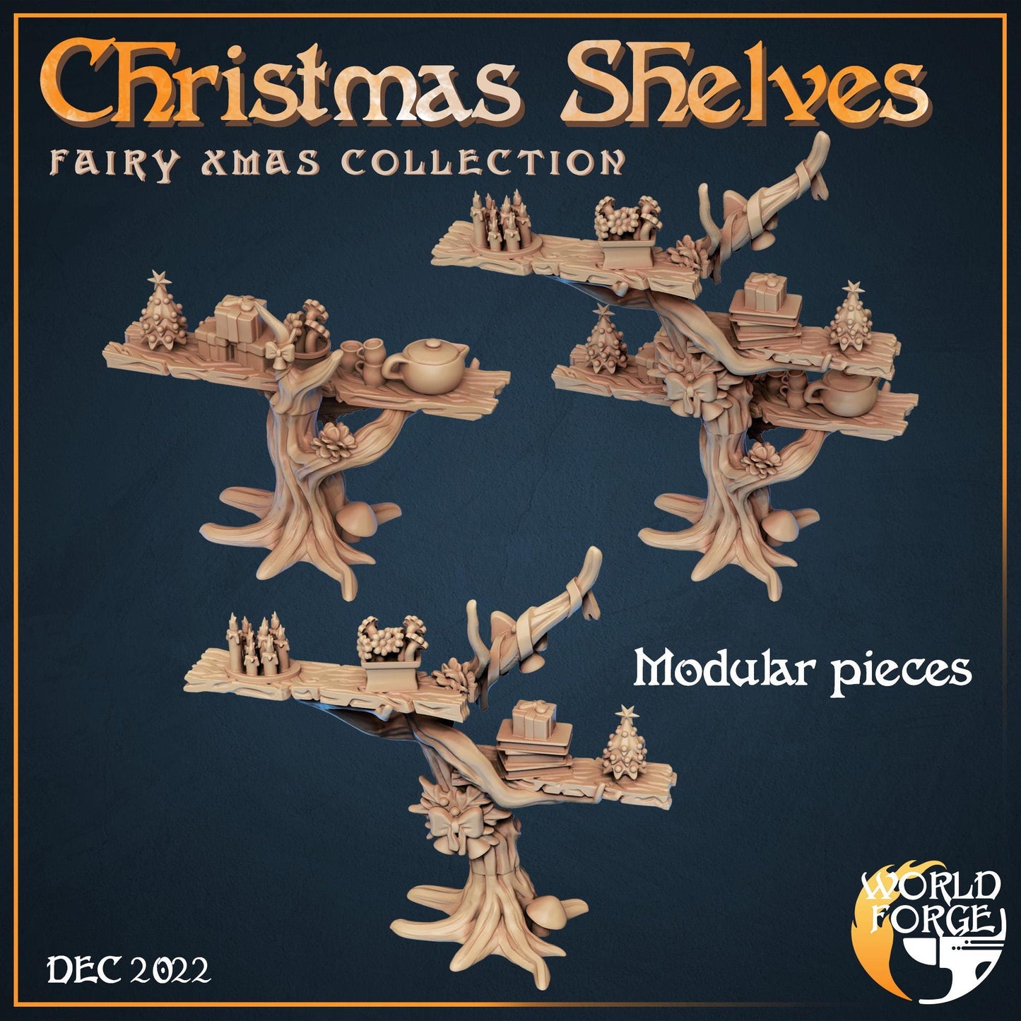 Christmas Shelf - Fairy Christmas Collection - Unpainted Miniature
