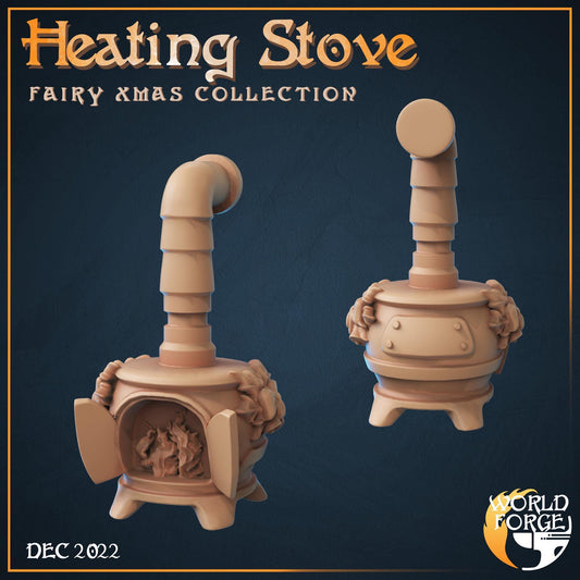 Heating Stove - Fairy Christmas Collection - Unpainted Miniature