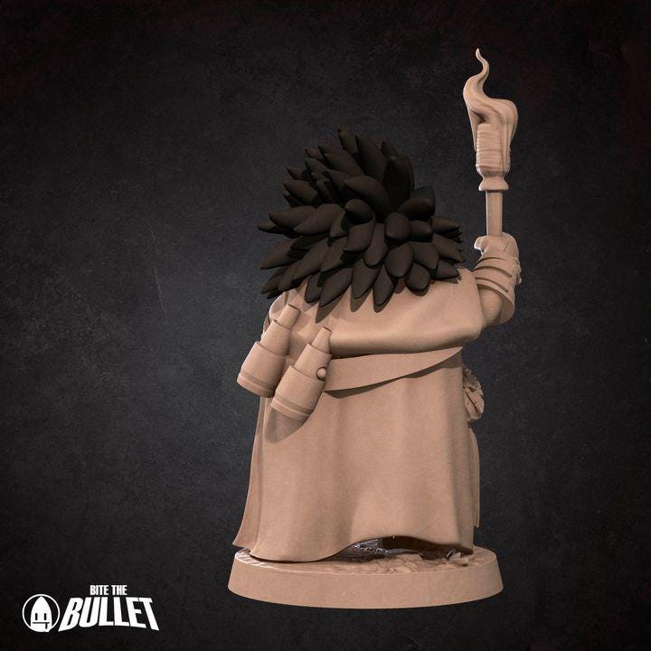 Hedgehog Guard - Forest Village Set - Unpainted Miniature