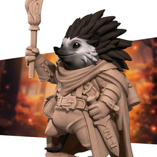 Hedgehog Guard - Forest Village Set - Unpainted Miniature