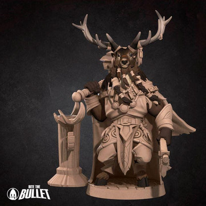 Deerfolk Shaman - Forest Village Set - Unpainted Miniature