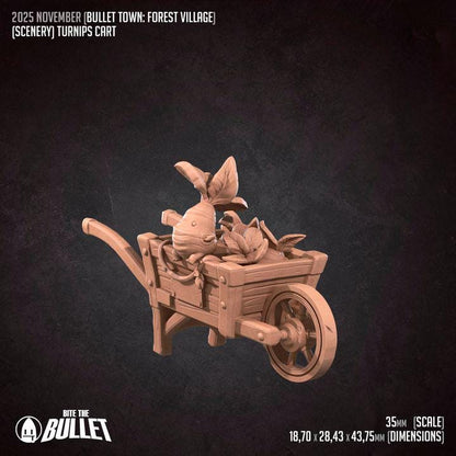 Vegetable Cart - Unpainted Miniature