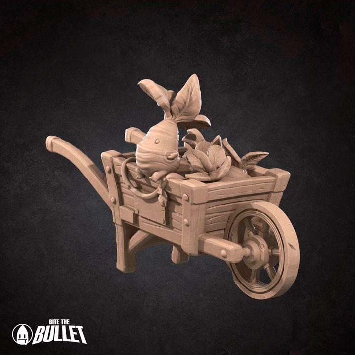 Vegetable Cart - Unpainted Miniature