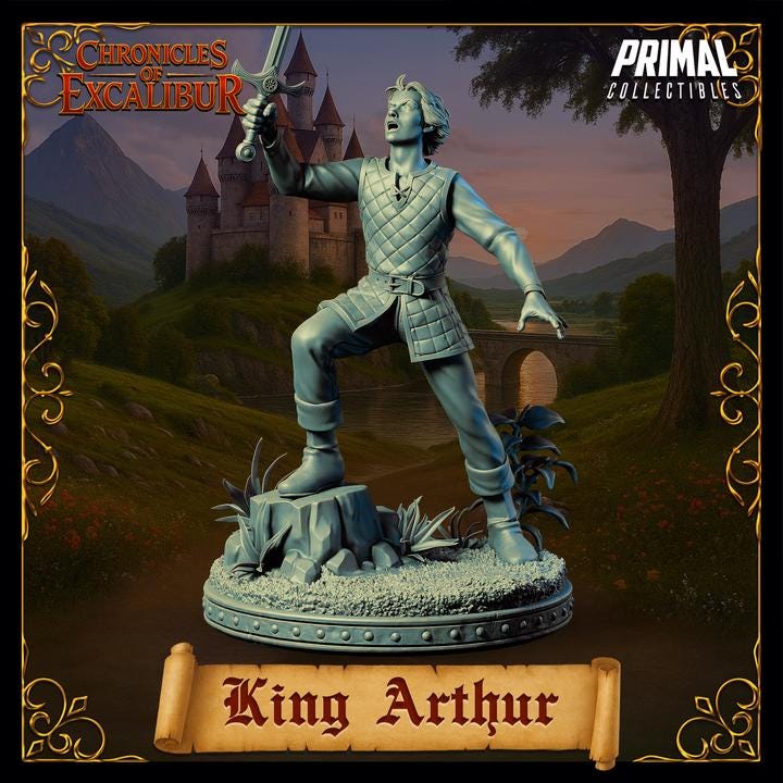 Young King Arthur - Unpainted Miniature