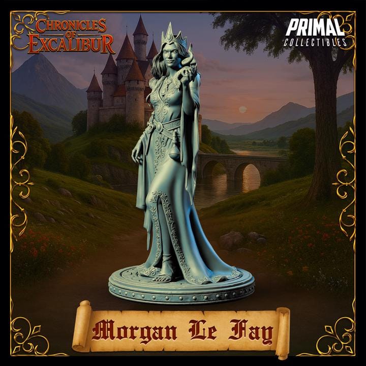 Witch Queen, Morgan Le Fay - Unpainted Miniature