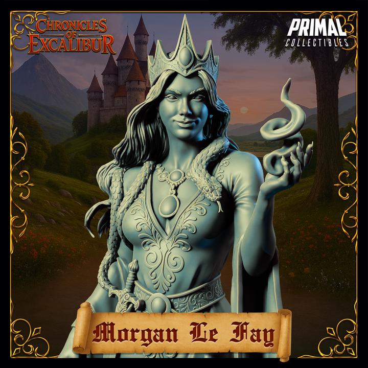 Witch Queen, Morgan Le Fay - Unpainted Miniature