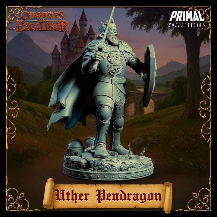 King Uther Pendragon - Unpainted Miniature