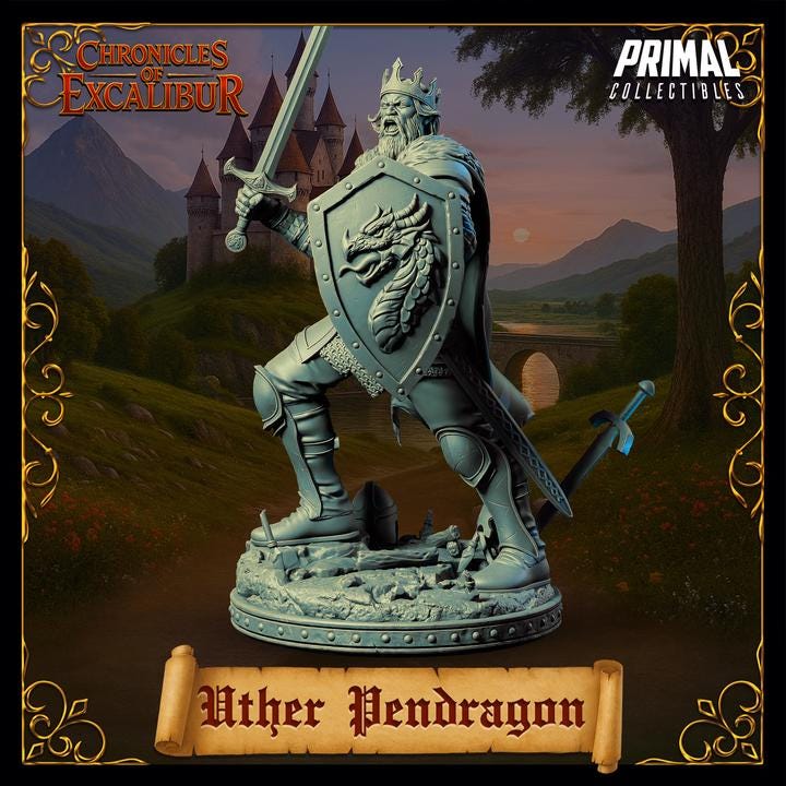 King Uther Pendragon - Unpainted Miniature