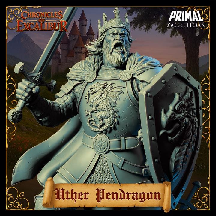 King Uther Pendragon - Unpainted Miniature