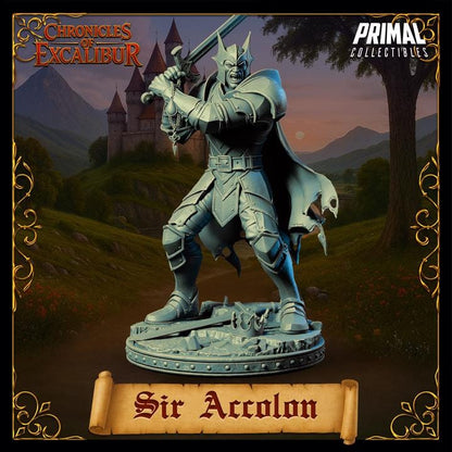Evil Knight, Sir Accolon - Unpainted Miniature