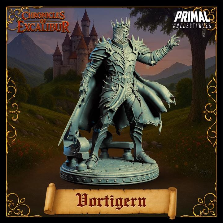 King Vortigern - Unpainted Miniature