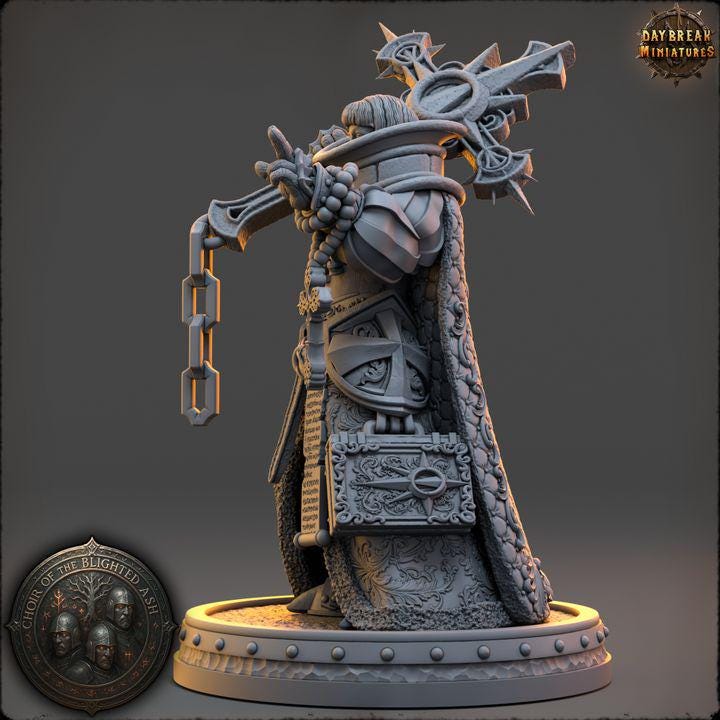 Neriah Ashbourne - Choir of the Blighted Ash - Unpainted Miniature