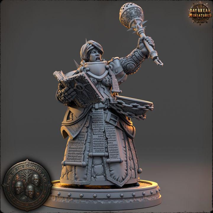 Magistra Calith Morgayne - Choir of the Blighted Ash - Unpainted Miniature