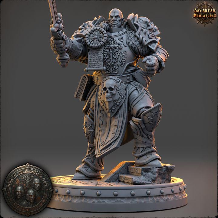 Lucen Krael - Choir of the Blighted Ash - Unpainted Miniature