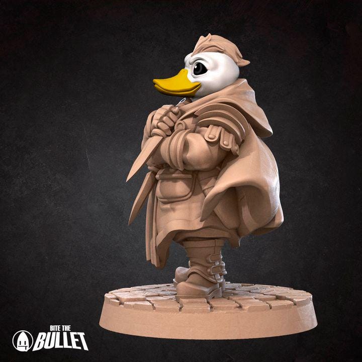 Duckfolk Rogue - 32mm, 35mm Scale - Unpainted Miniature