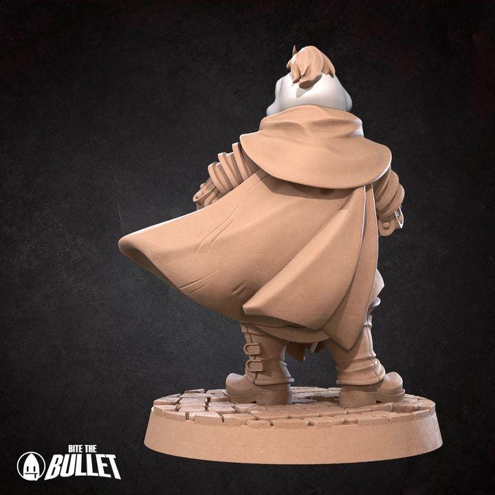 Duckfolk Rogue - 32mm, 35mm Scale - Unpainted Miniature