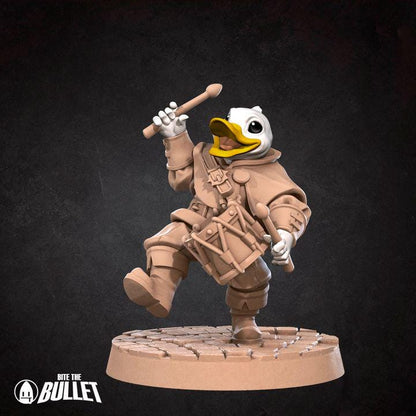 Duckfolk Bard - 32mm, 35mm Scale - Unpainted Miniature