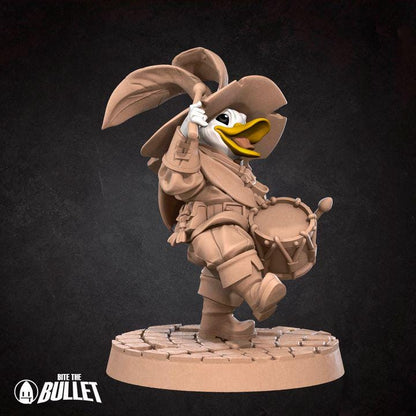 Duckfolk Bard - 32mm, 35mm Scale - Unpainted Miniature