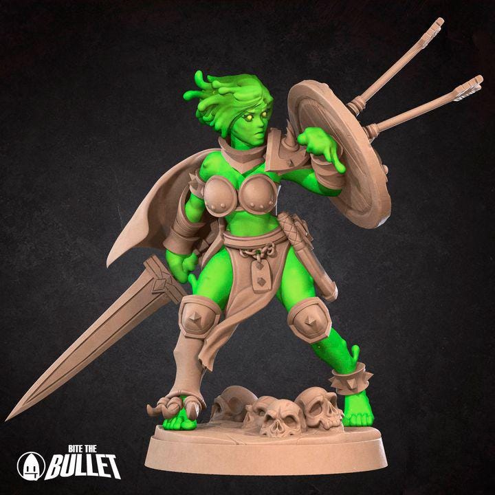 Plasmoid Barbarian - 32mm, 35mm Scale - Unpainted Miniature