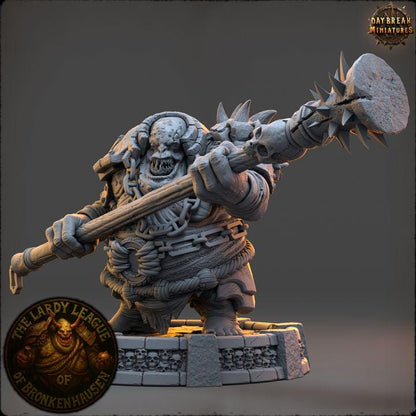 Skarn Greaselthump - The Lardy League of Bronkenhausen - Unpainted Miniature