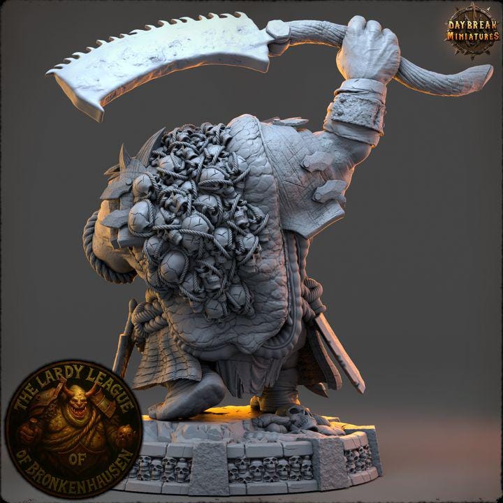 Oozebane Porrick - The Lardy League of Bronkenhausen - Unpainted Miniature