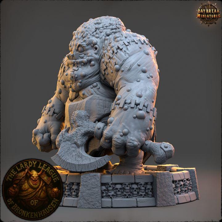 Dungbar the Sullen - The Lardy League of Bronkenhausen - Unpainted Miniature