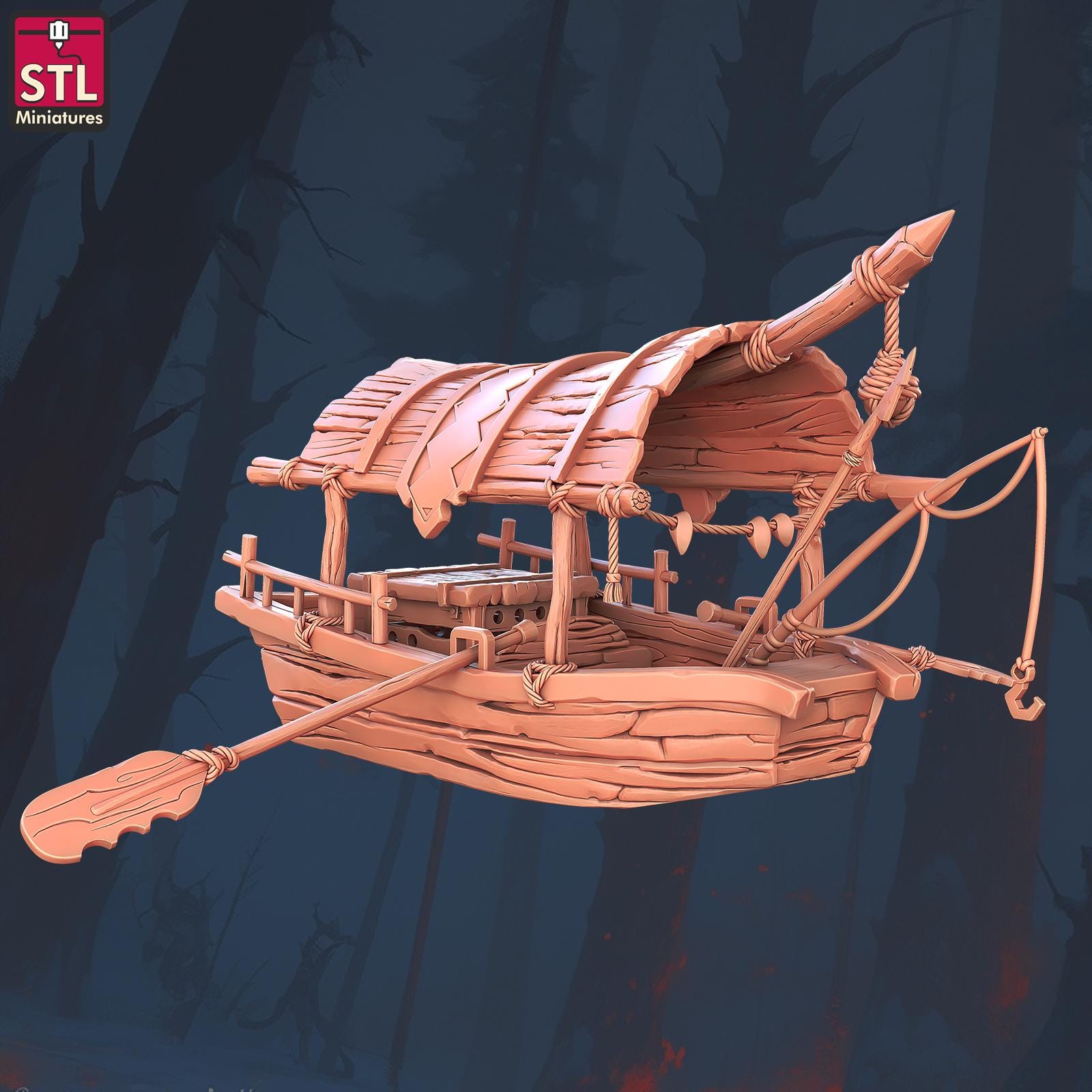 Crocodile Handler Set - Townsfolk NPCs - 32mm Scale - Unpainted Miniature