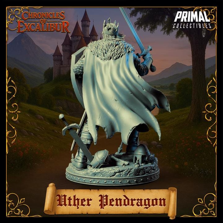 King Uther Pendragon - Unpainted Miniature