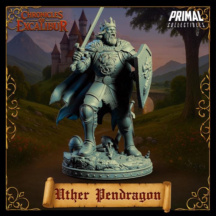King Uther Pendragon - Unpainted Miniature