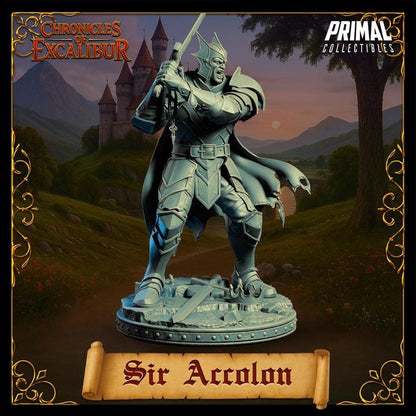 Evil Knight, Sir Accolon - Unpainted Miniature