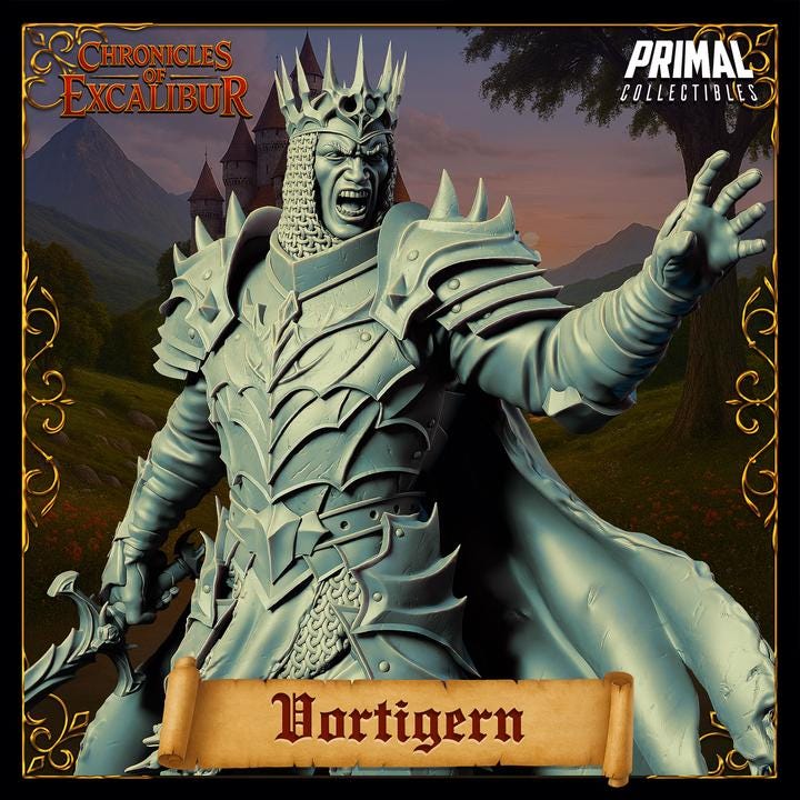 King Vortigern - Unpainted Miniature