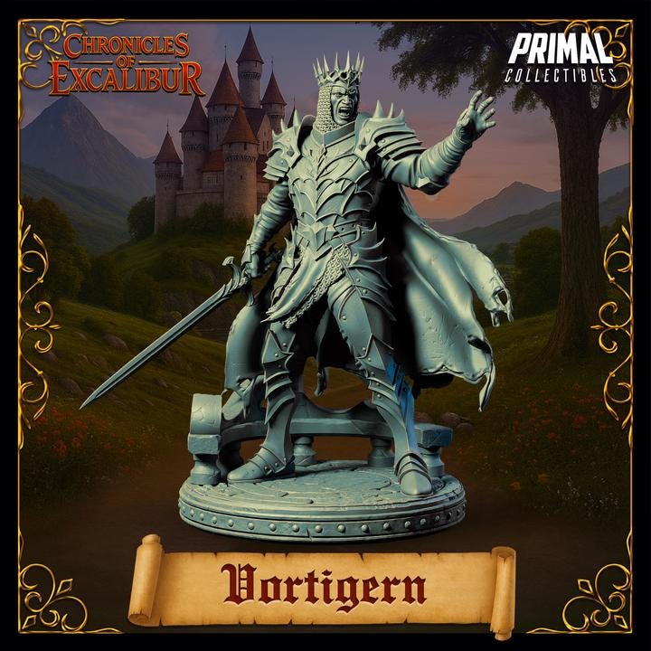 King Vortigern - Unpainted Miniature