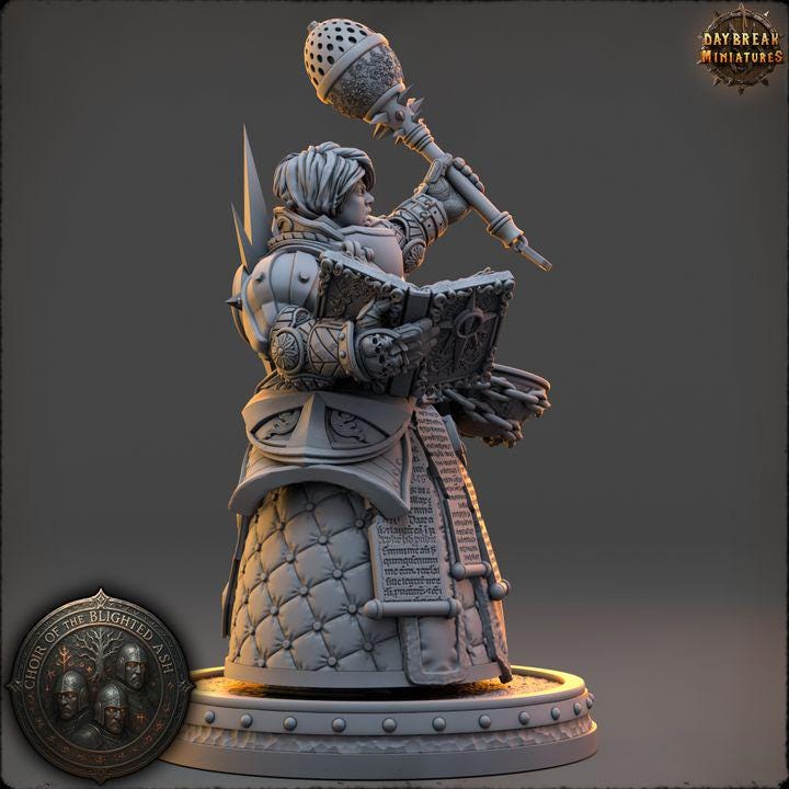 Magistra Calith Morgayne - Choir of the Blighted Ash - Unpainted Miniature