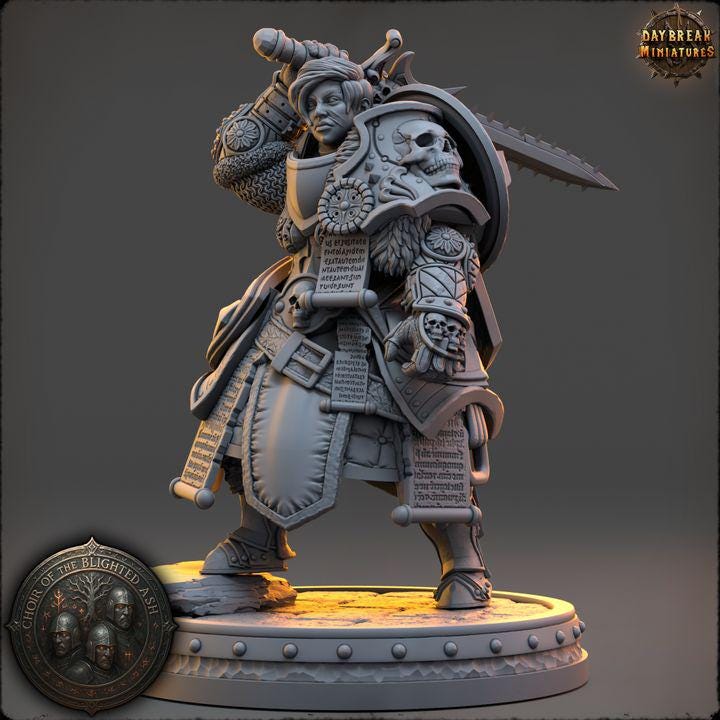 Eldra Veyne - Choir of the Blighted Ash - Unpainted Miniature