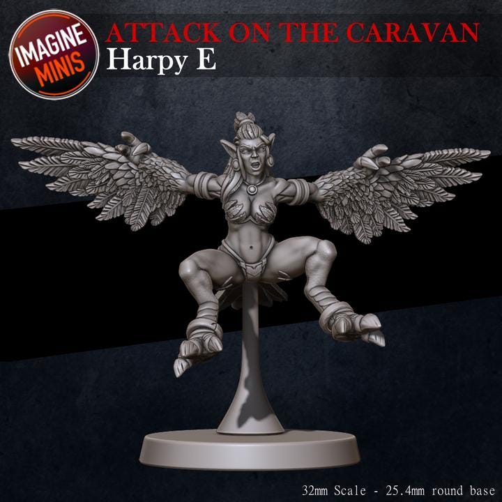 Harpy - Pose E - Unpainted Miniature