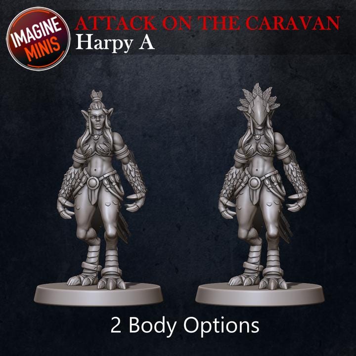 Harpy - Pose A - Unpainted Miniature