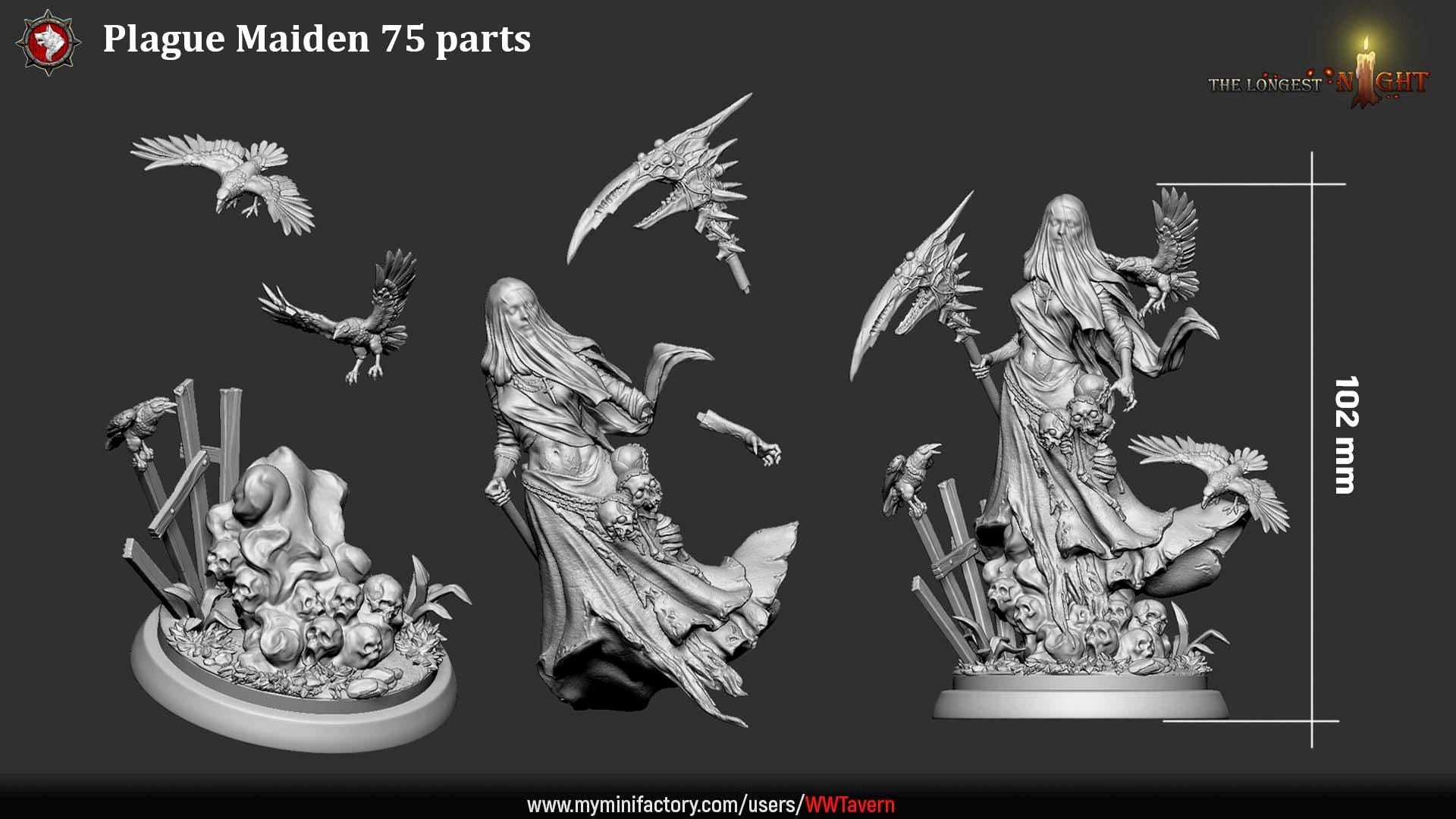 Plague Maiden - Unpainted Miniature