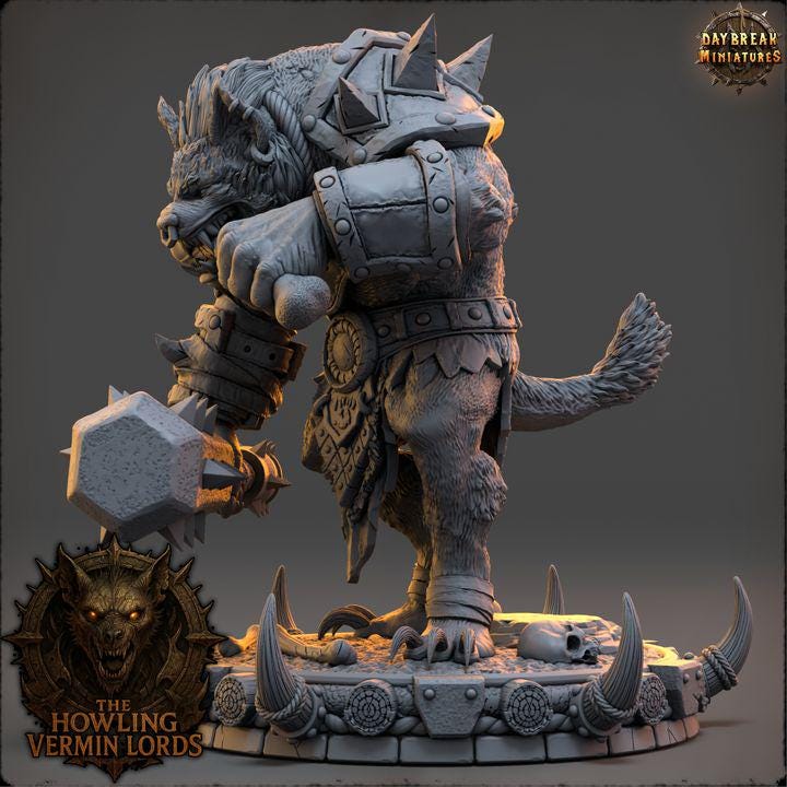 Vrekka Spine-Eater - The Howling Vermin Lords - Unpainted Miniature
